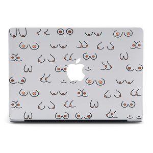 Art Painted Woman Breasts case for apple MacBook All Generations Air Pro